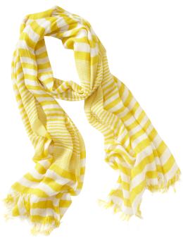 Women�s Striped Gauze Scarves