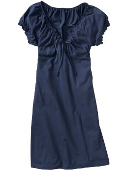 Women: Women's Jersey Puff-Sleeve Dress - Goodnight Nora