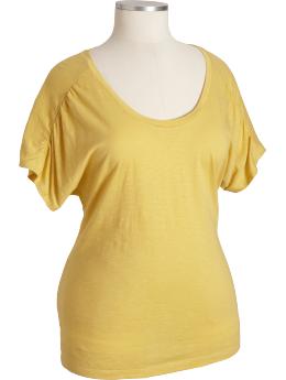 Women's Plus Kimono-Sleeve Jersey Tees