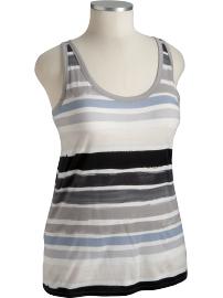 Women's Plus Printed Watercolor Racerback Tanks