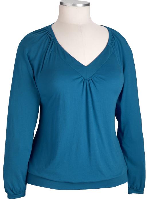 Old Navy Womens Plus Banded V-Neck Tops
