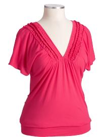 Women's Plus Flutter-Sleeve V-Neck Tops