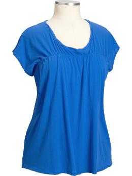 Women's Plus Twist-Neck Tops
