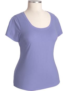 Women's Plus Scoop-Neck Jersey Tees