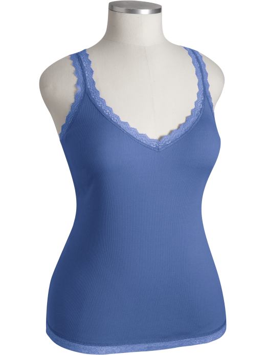 Old Navy Womens Plus Lace-Trim Camis