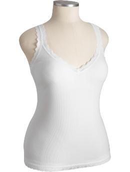 Women's Plus Lace-Trim Camis