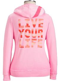 Womens Plus Graphic French Terry Hoodies