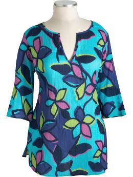 Women's Plus Gauzy Swim Cover-Ups