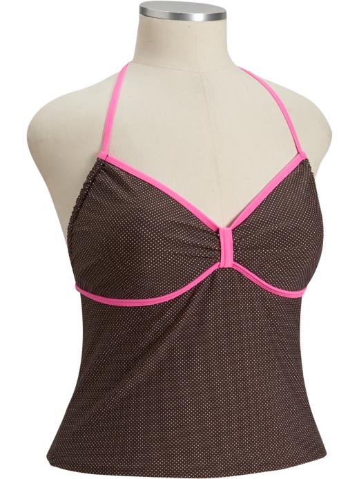 Old Navy Womens Plus Printed Underwire Tankini Tops