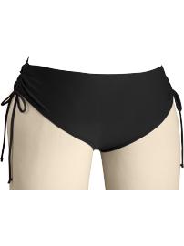 Women's Plus Ruched Side-Tie Bikini Bottoms