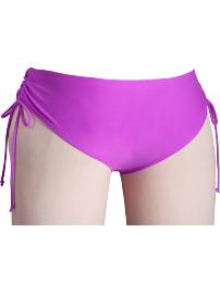 Women's Plus Ruched Side-Tie Bikini Bottoms