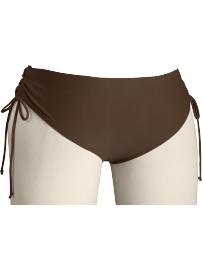 Women's Plus Ruched Side-Tie Bikini Bottoms