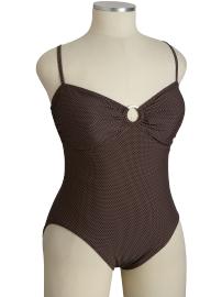 Women's Plus Printed O-Ring Swimsuits