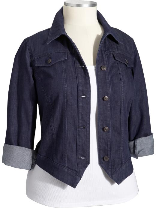 Womens Plus Cropped Denim Jackets