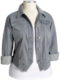 Women's Plus Cropped Denim Jackets