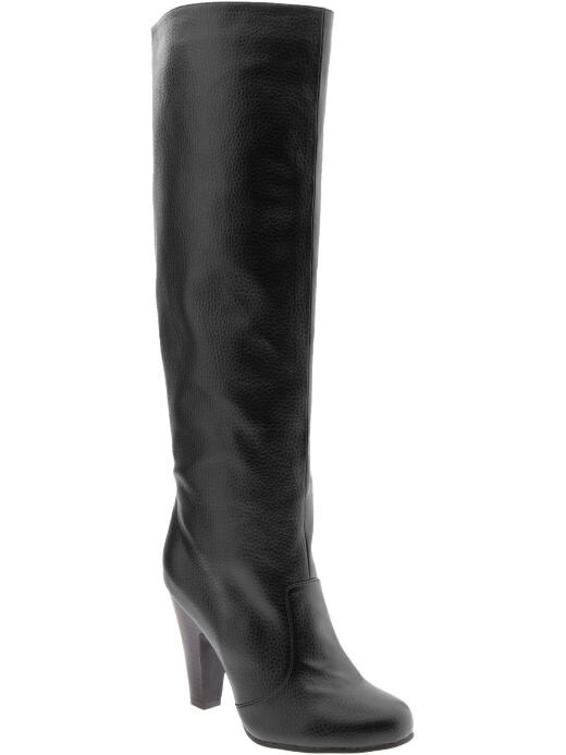 Women's Clothes: Women's Faux-Leather Knee-High Boots: Boots Shoes & Slippers | Old Navy