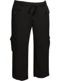 Women's Plus Belted Cargo Capris