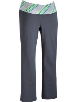 Women's Plus Fold-Over Yoga Pants