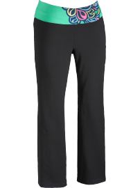 Women's Plus Fold-Over Yoga Pants