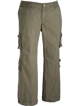 Women's Plus Low-Rise Distressed Cargos