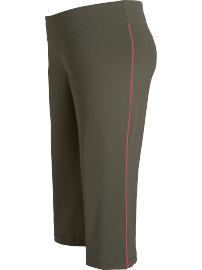 Women's Plus Piped Active Capris (22 1/2")
