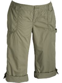 Women's Plus Roll-Up Poplin Pedal Pushers
