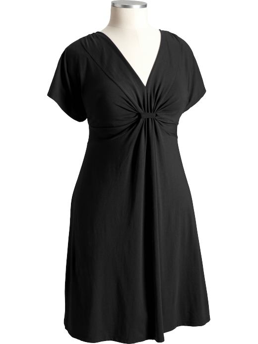 Old Navy Womens Plus Gathered-Front Jersey Dresses