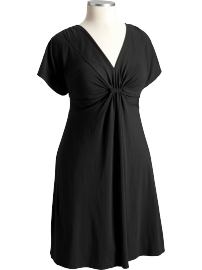 Women's Plus Gathered-Front Jersey Dresses