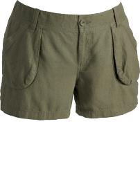 Women's Plus Low-Rise Linen-Blend Shorts (5")