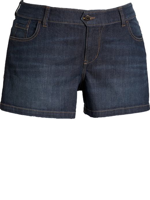 Old Navy Womens Plus Dark-Wash Denim Shorts (3 1/2)