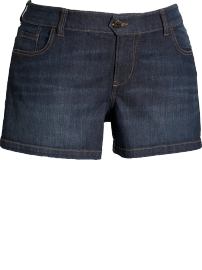 Women's Plus Dark-Wash Denim Shorts (3 1/2")