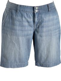 Women's Plus Slant-Pocket Denim Bermudas (10 1/2")