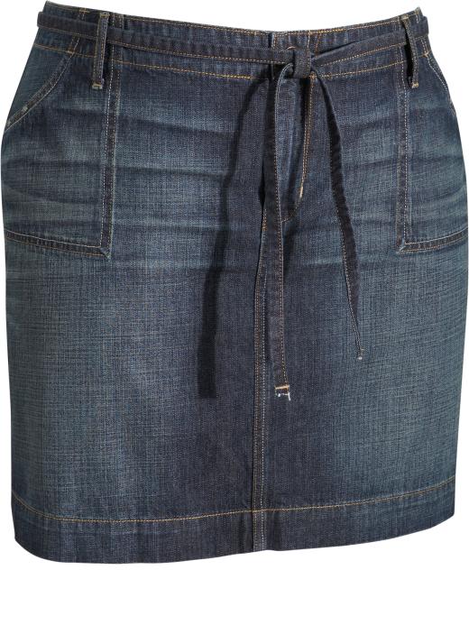 Old Navy Womens Plus Tie-Belt Denim Skirts