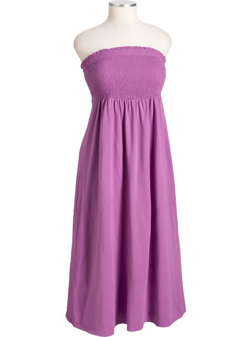 Old Navy Womens Plus Smocked Tube Maxi Dresses