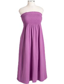 Women's Plus Smocked Tube Sundown Gowns