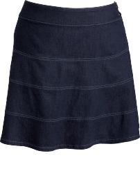 Womens Plus Tiered Denim Skirts
