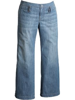 Women's Plus Wide-Leg Trouser Jeans