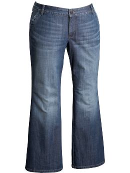 Women's Plus Low-Rise Flared-Leg Jeans