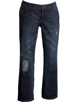 Women's Plus Distressed Boot-Cut Jeans