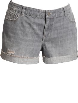 Women's Plus Distressed Denim Shorts (3 1/2")
