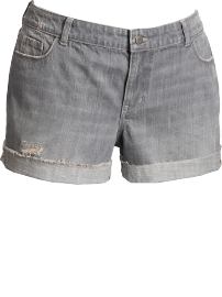 Women's Plus Distressed Denim Shorts (3 1/2")