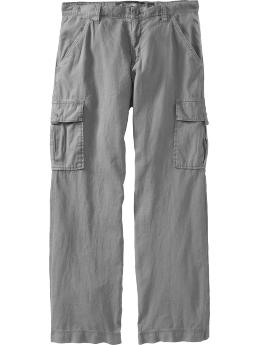 Men's Linen-Blend Cargos