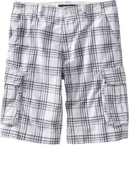 Men's Plaid Cargo Shorts (12")
