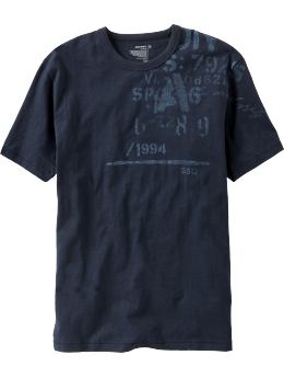Men's Slub-Knit Graphic Tees