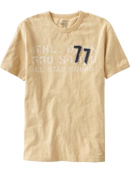 Men's Slub-Knit Graphic Tees