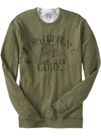 Men's Slub-Knit Crew-Neck Tees