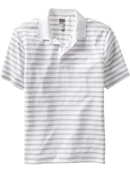 Men's Striped Rec Tech Polos