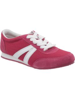 Women's Mesh Suede-Trim Sneakers