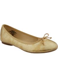 Women's Ribbon-Trim Ballet Flats