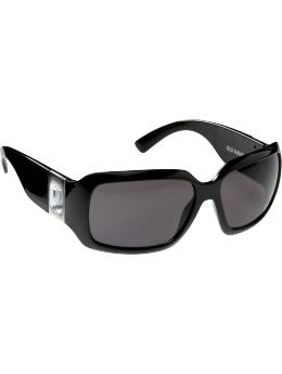 Women's Embellished Wrap-Around Sunglasses
